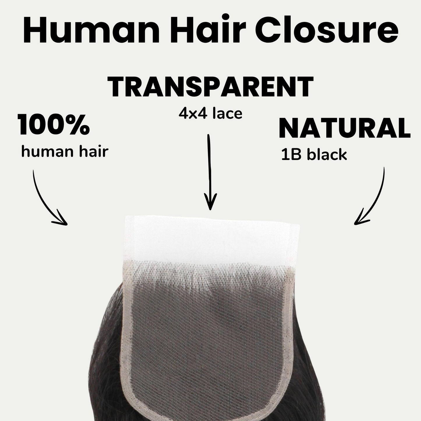 Brazilian Body Wave 4x4 Transparent Lace Human Hair Closure