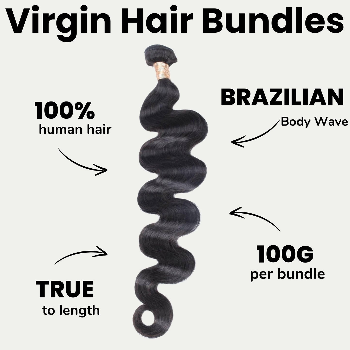 Brazilian Body Wave 100% Human Hair Bundles