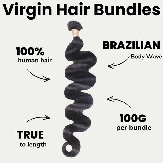 Brazilian Body Wave 100% Human Hair Bundles