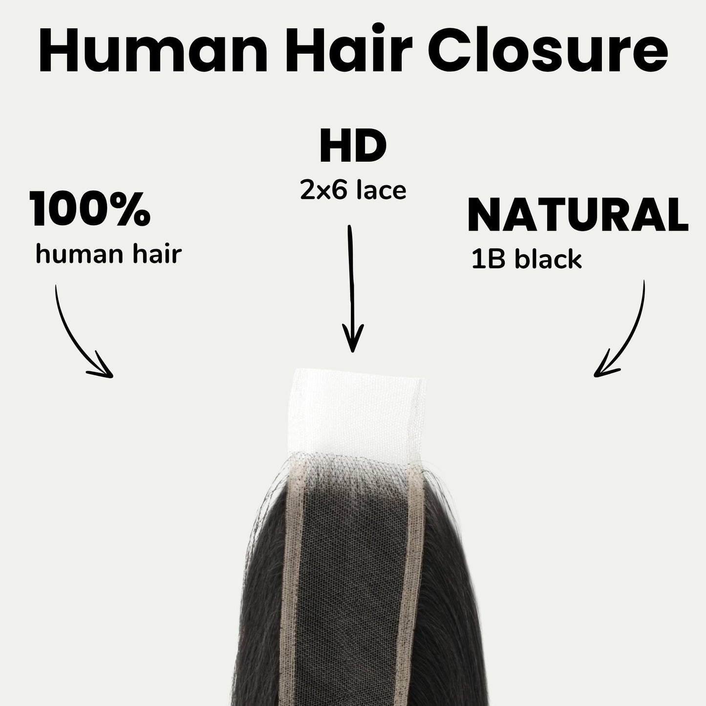 Brazilian Silky Straight 2x6 HD Lace Human Hair Closure