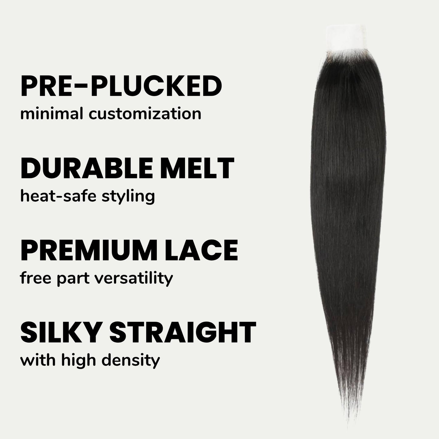 Brazilian Silky Straight 2x6 Transparent Lace Human Hair Closure