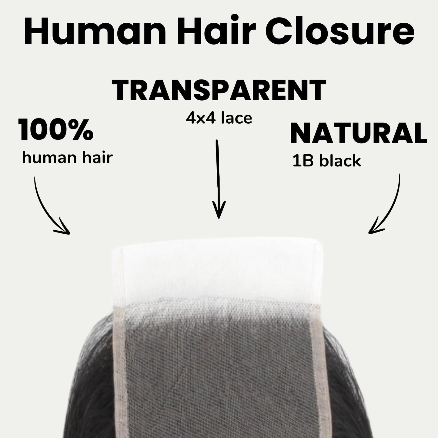 Brazilian Silky Straight 4x4 Transparent Lace Human Hair Closure