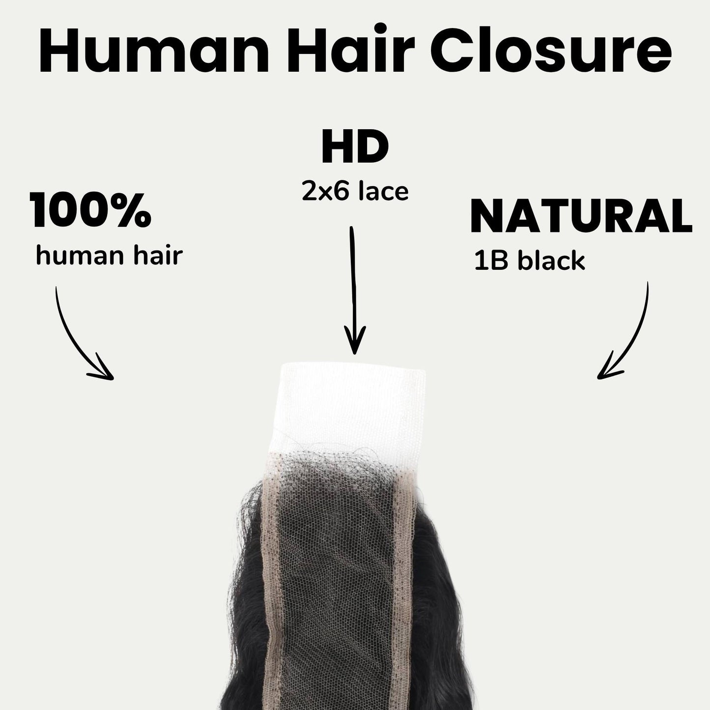 Deep Wave 2x6 HD Lace Human Hair Closure