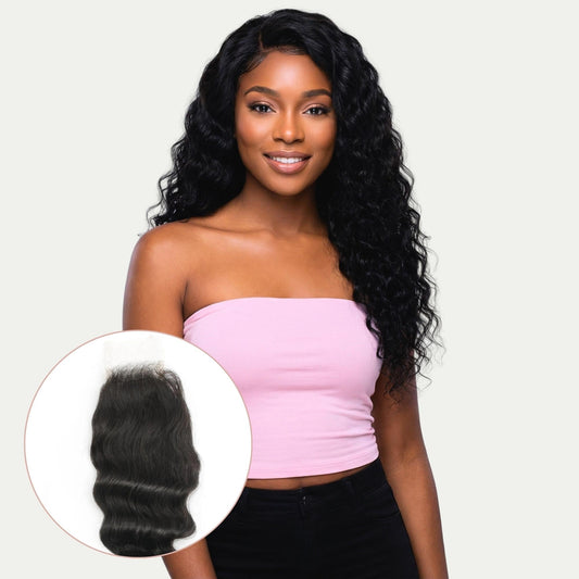 Deep Wave 2x6 HD Lace Human Hair Closure