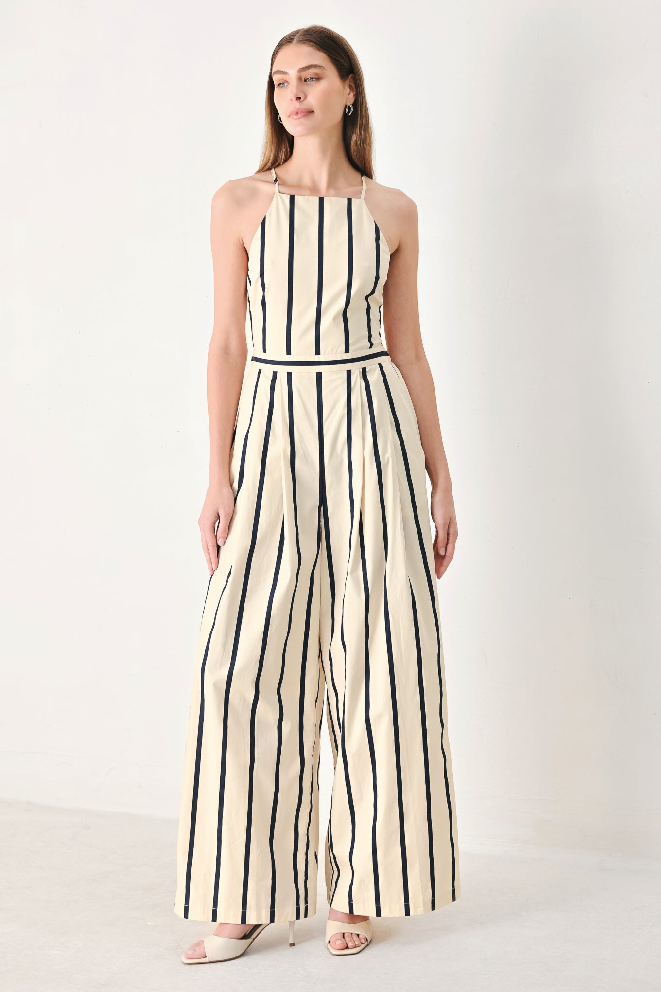 MONACO STRIPE WOVEN JUMPSUIT