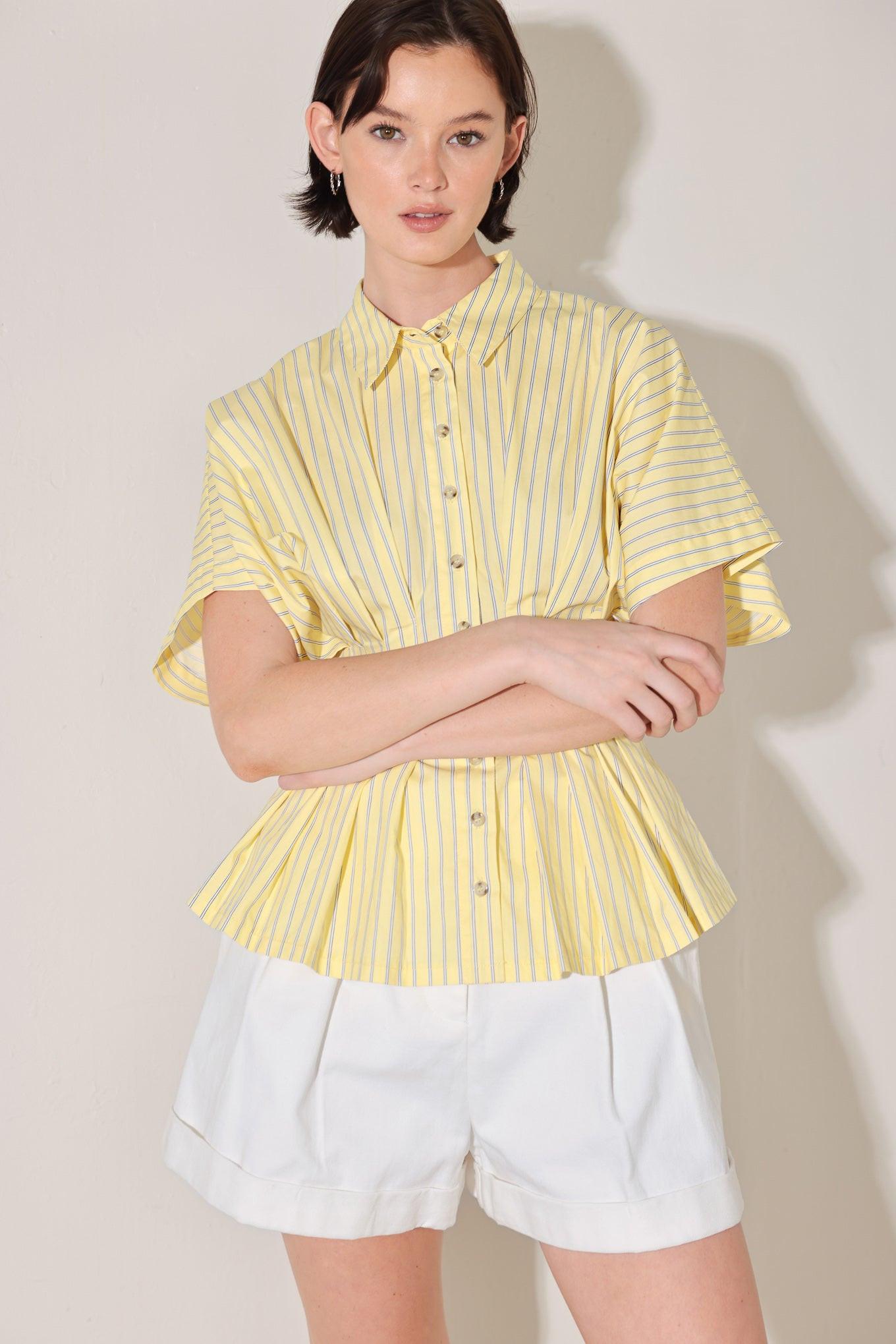 BUTTER MODE ACTIVATED WOVEN TOP