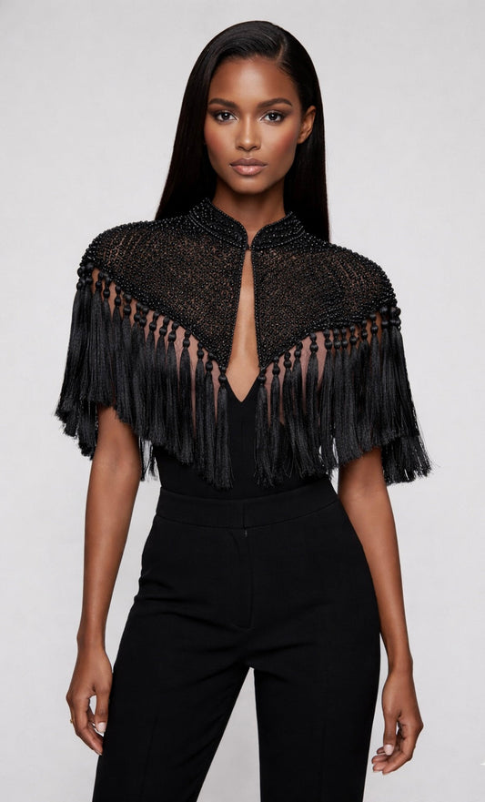 Black Tassel Cape