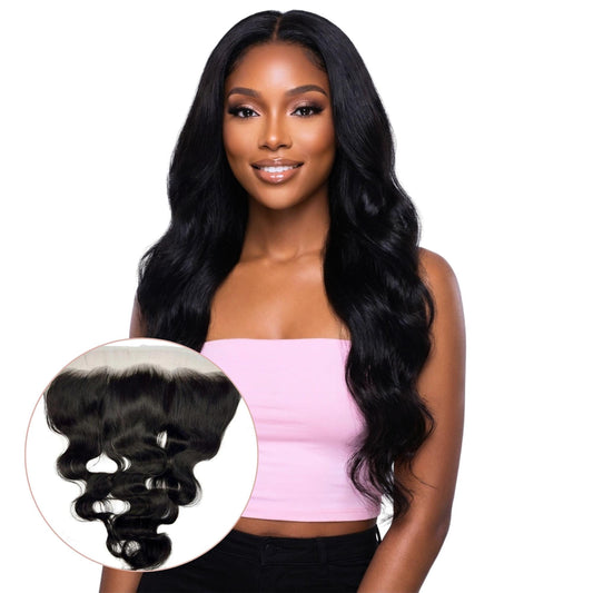 Jet Black Body Wave 13x4 HD Lace Human Hair Frontal