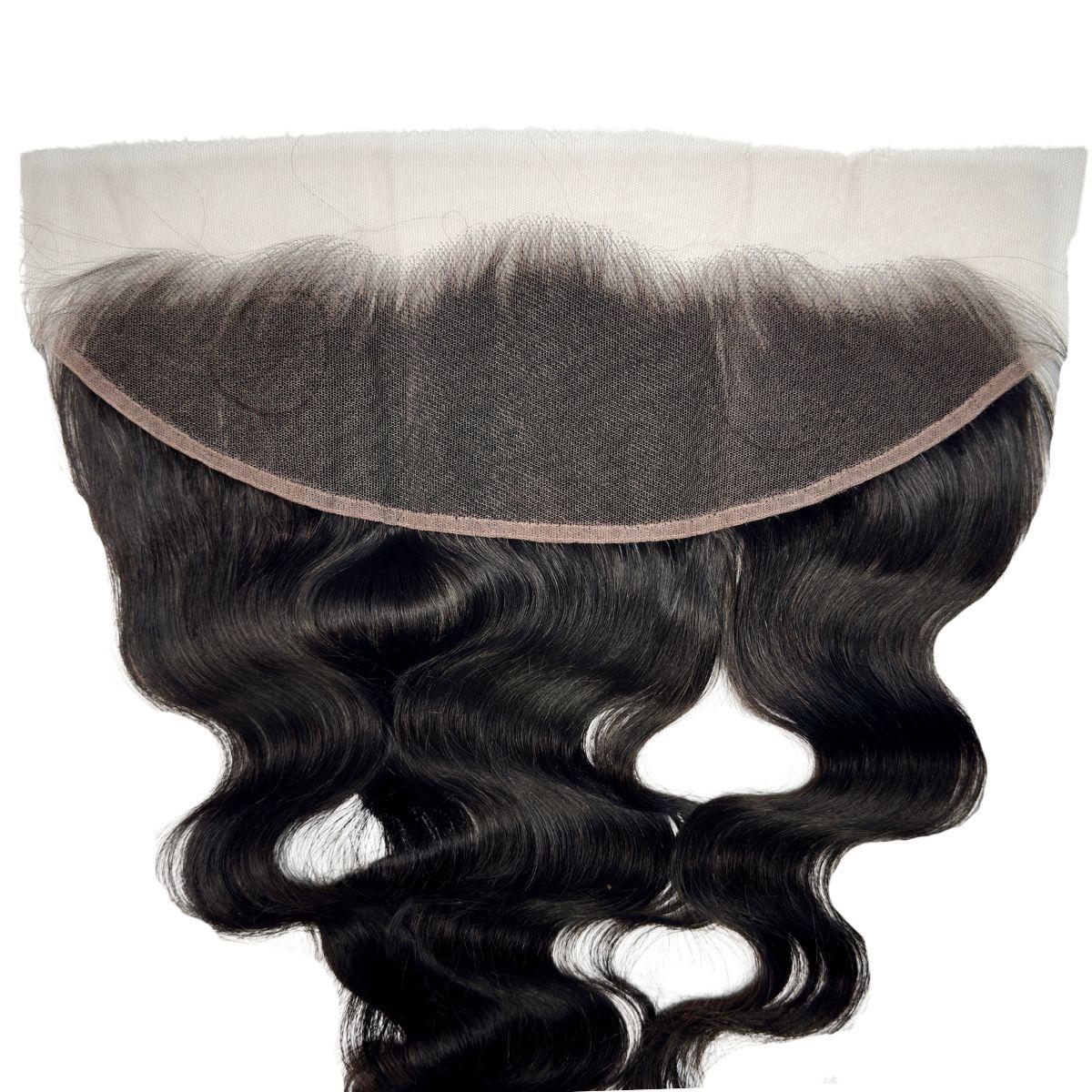Jet Black Body Wave 13x4 HD Lace Human Hair Frontal