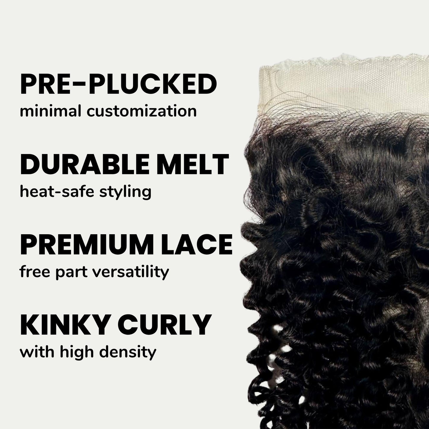 Kinky Curly 7x7 HD Lace Human Hair Closure