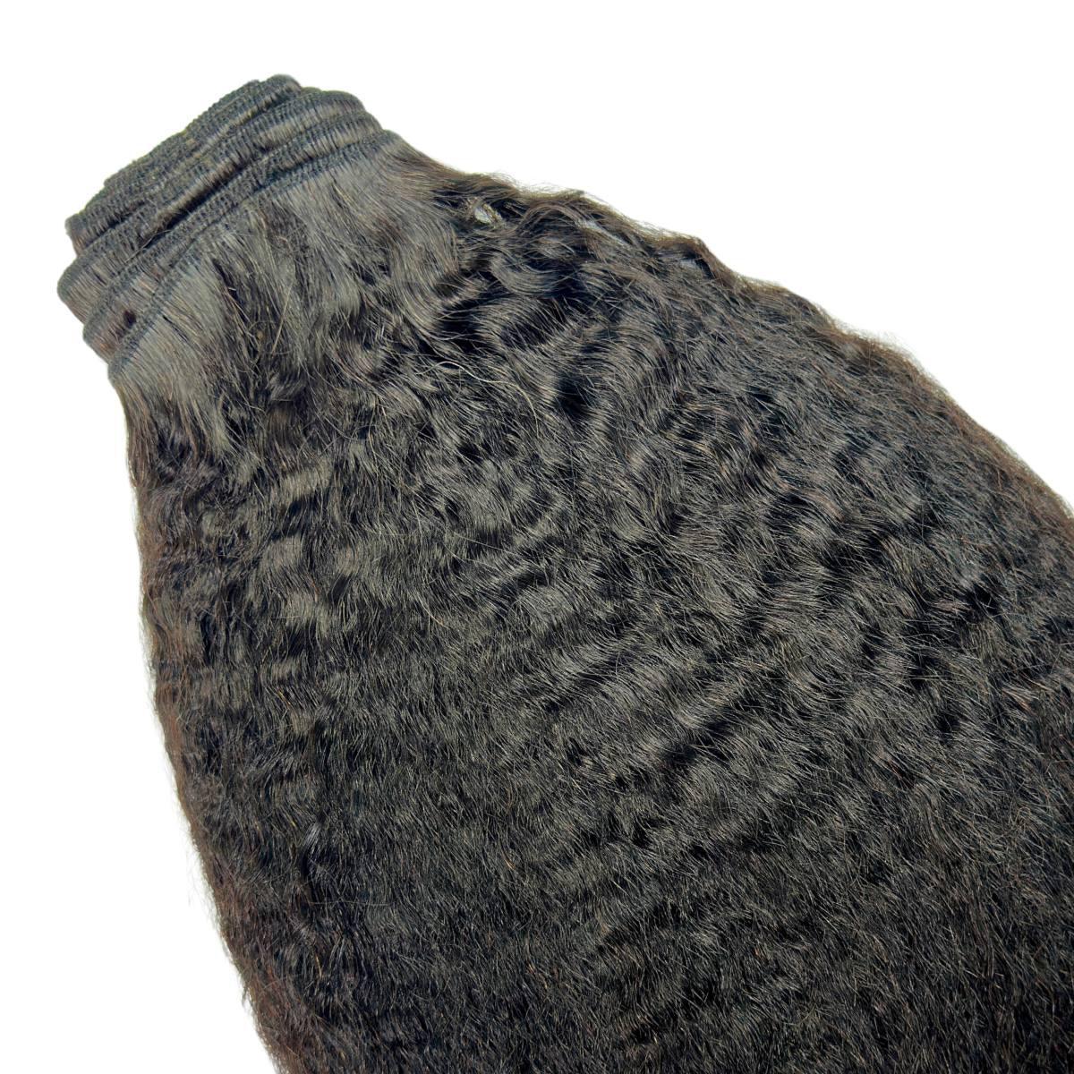 Kinky Straight Clip-In 100% Human Hair Extensions