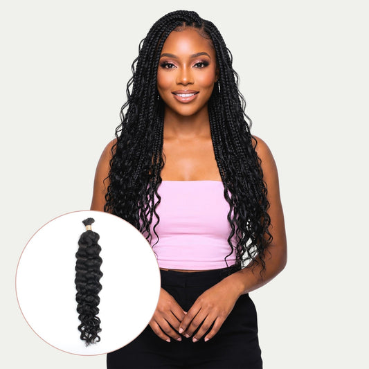 Latin Wave Bulk 100% Human Braiding Hair