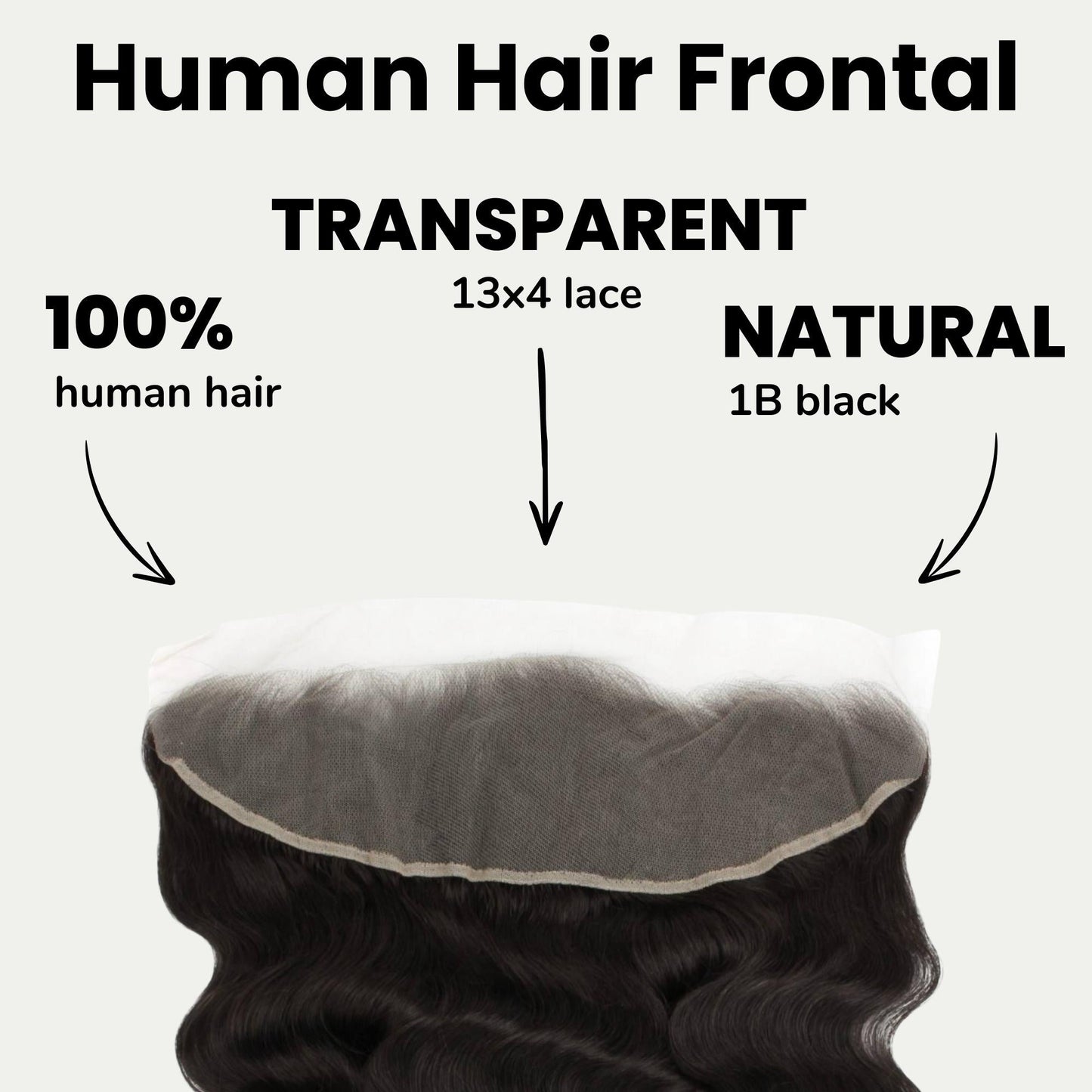 Loose Wave 13x4 Transparent Lace Human Hair Frontal