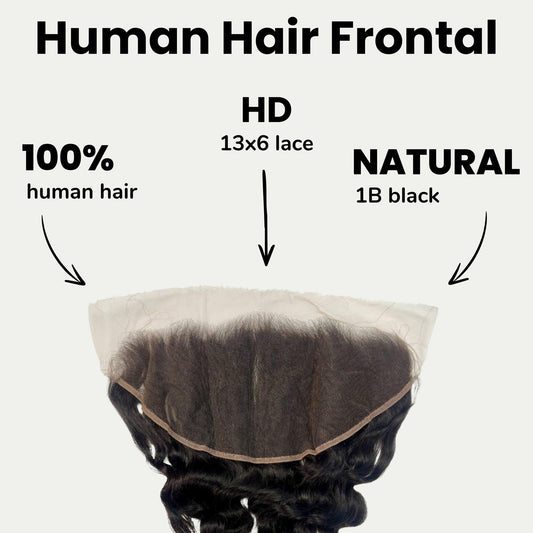 Loose Wave 13x6 HD Lace Human Hair Frontal