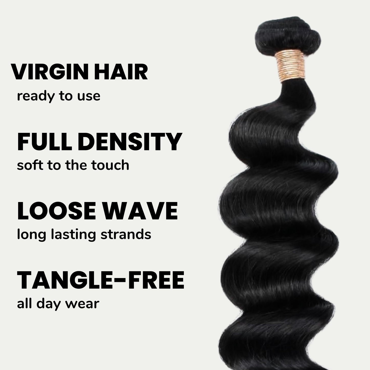 Loose Wave 100% Human Hair Bundles