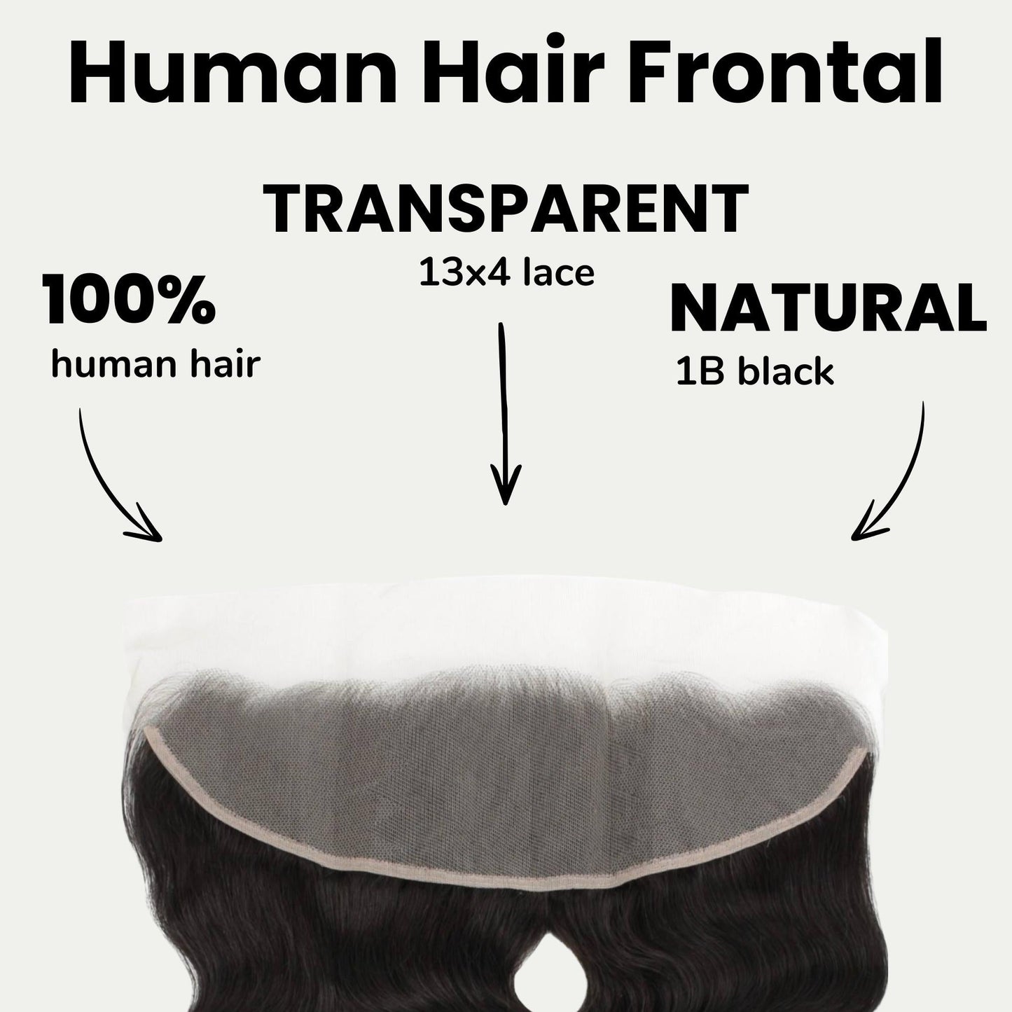 Malaysian Body Wave 13x4 Transparent Lace Human Hair Frontal