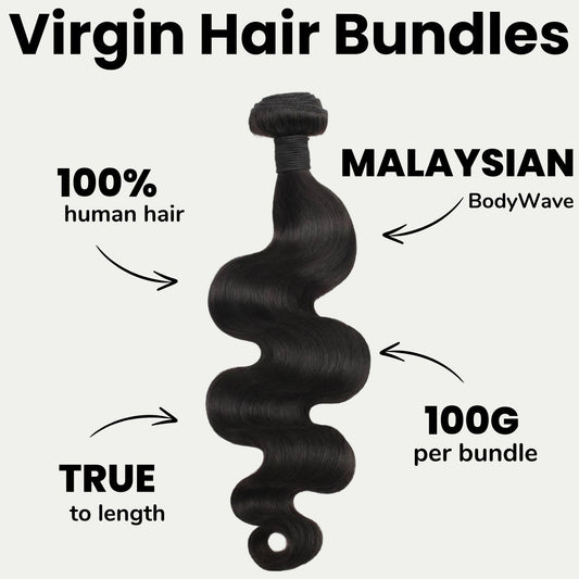 Malaysian Body Wave 100% Human Hair Bundles