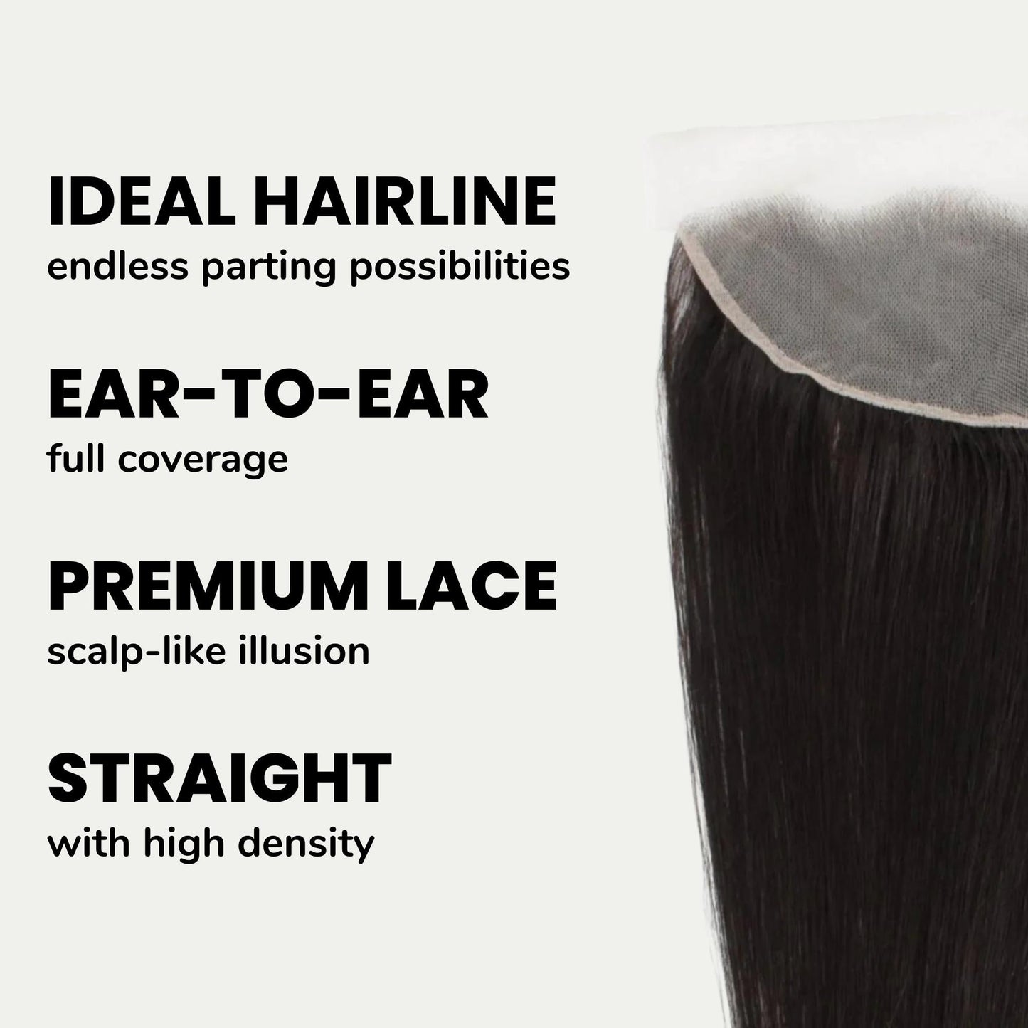 Malaysian Straight 13x4 Transparent Lace Human Hair Frontal