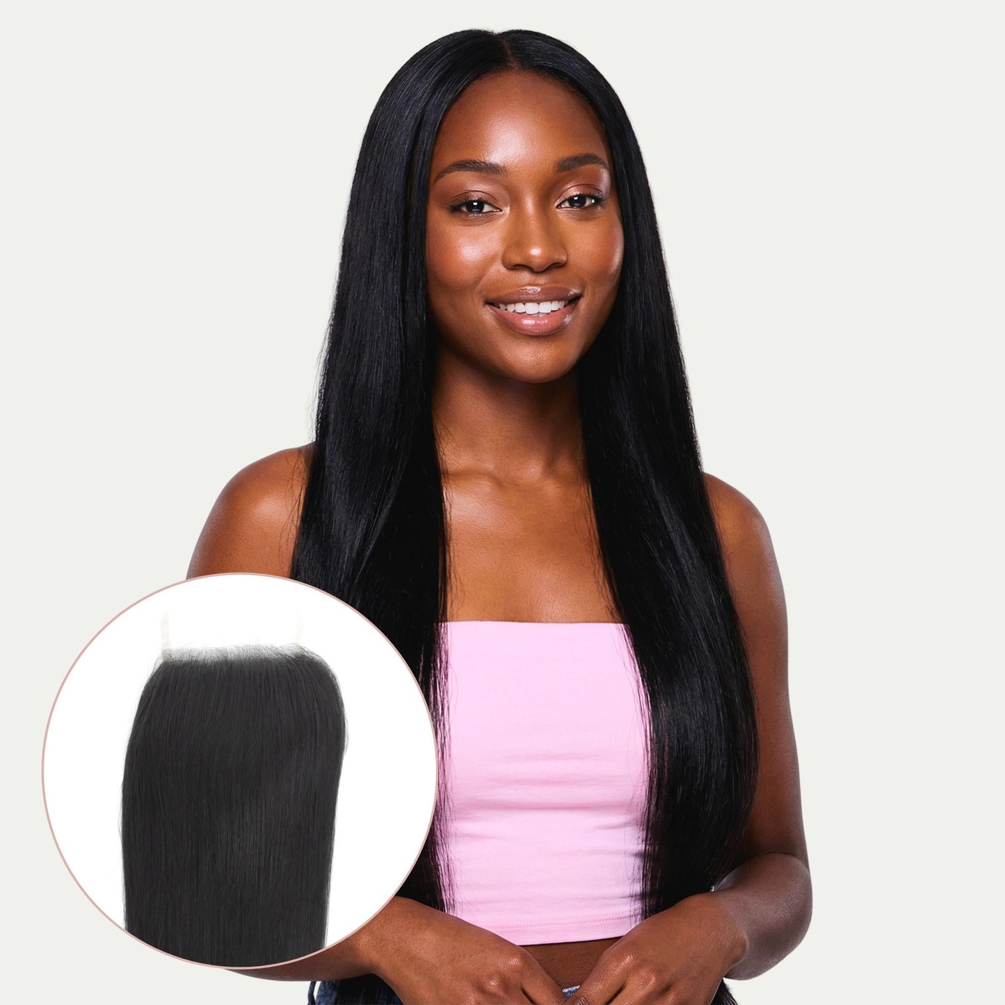 Malaysian Straight 4x4 Transparent Lace Human Hair Closure