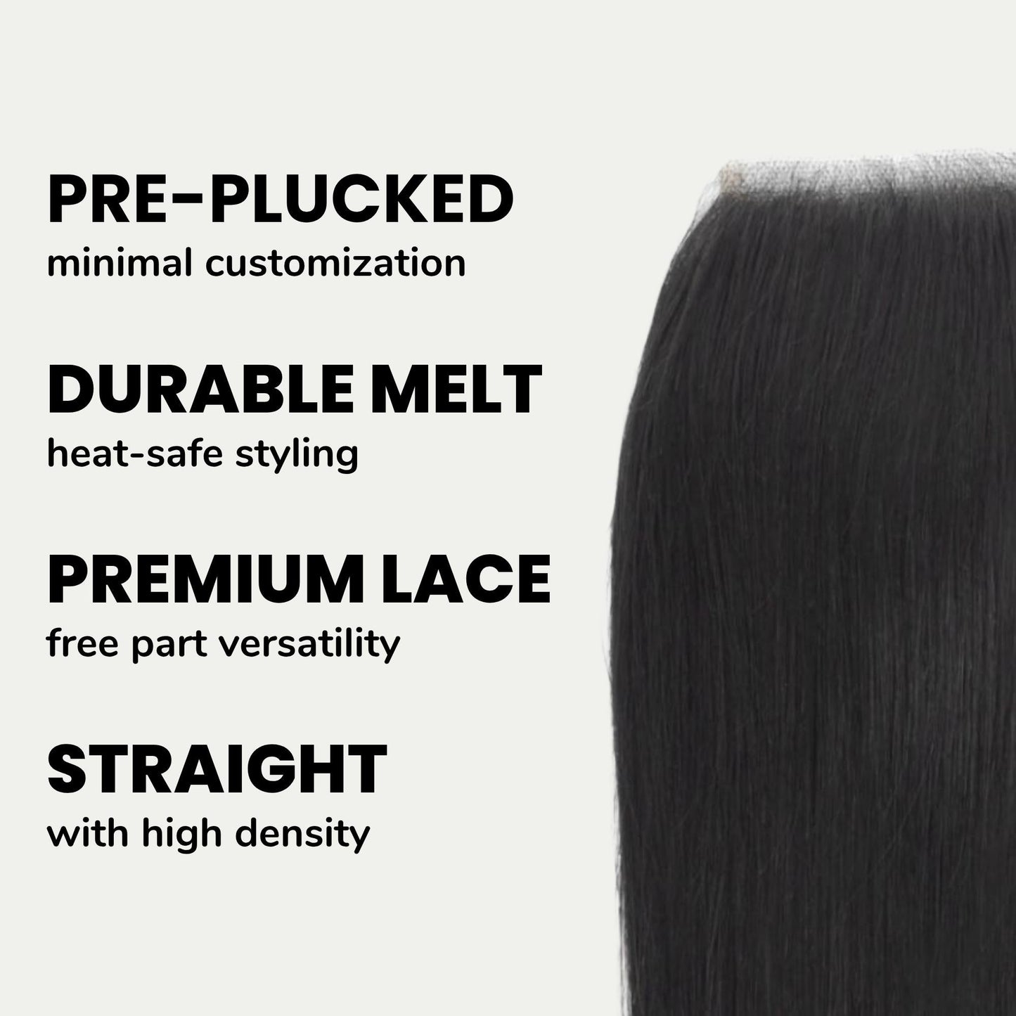 Malaysian Straight 4x4 Transparent Lace Human Hair Closure