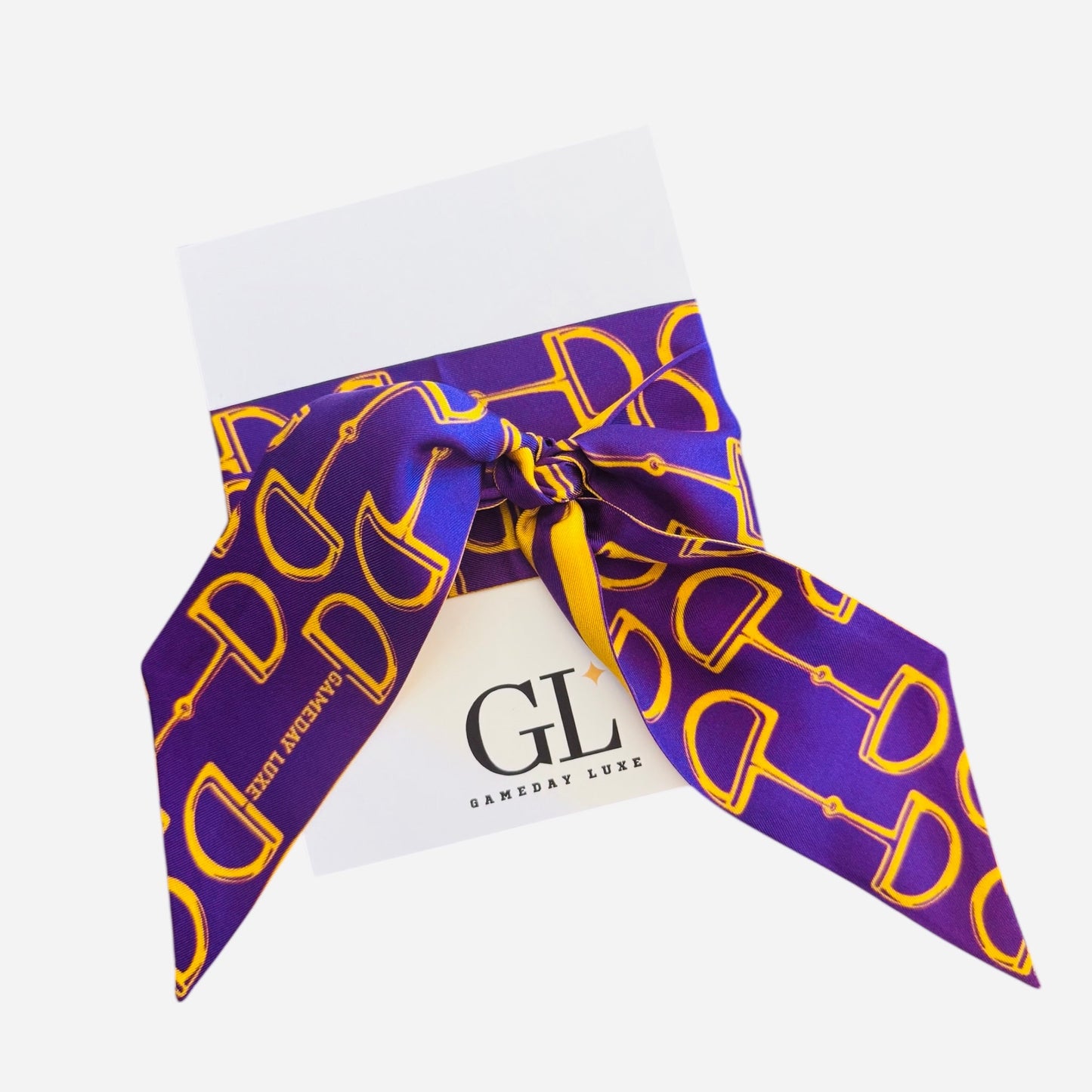 The  Gameday Signature Scarf- Purple And Yellow Gold