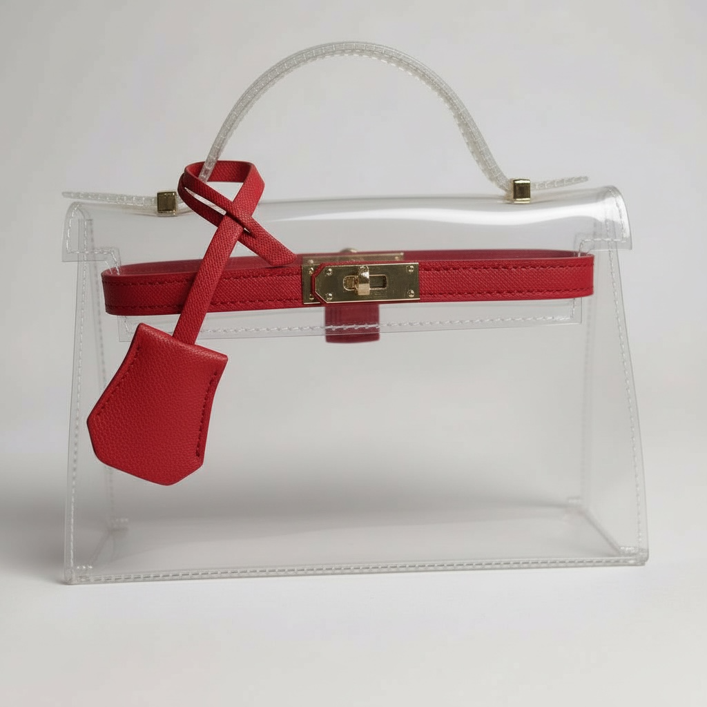 The Mini Andrea Clear Top Handle Bag