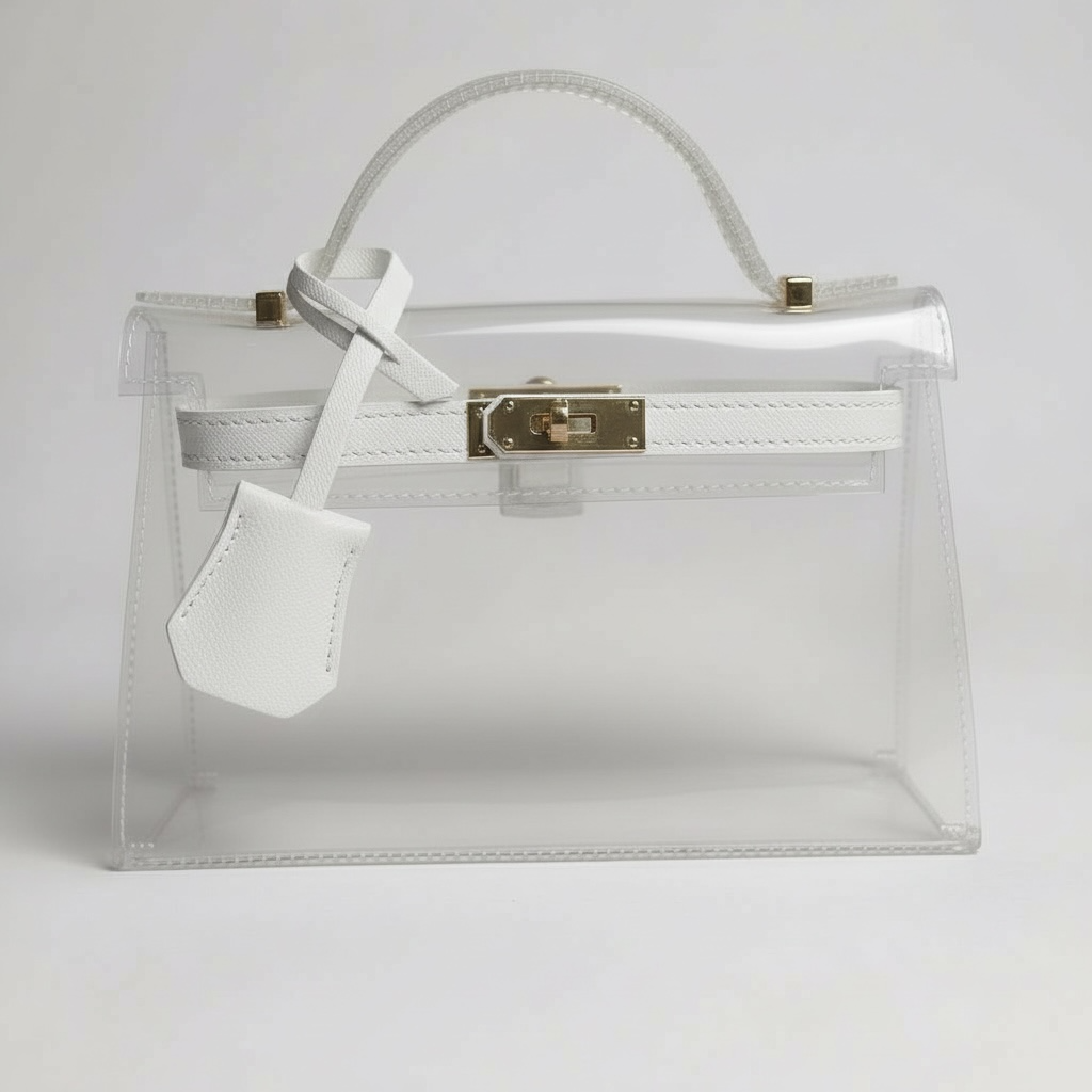 The Mini Andrea Clear Top Handle Bag