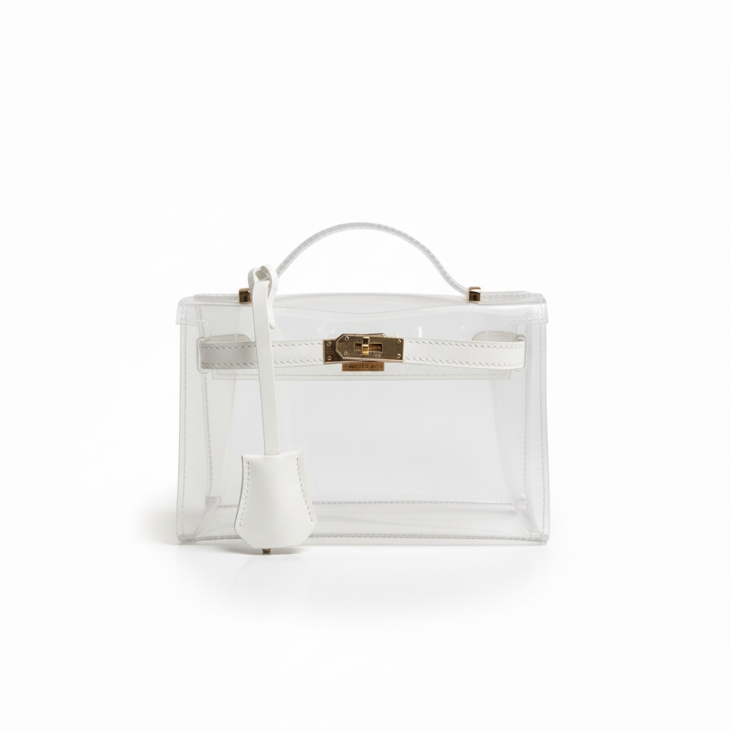 The Mini Andrea Clear Top Handle Bag