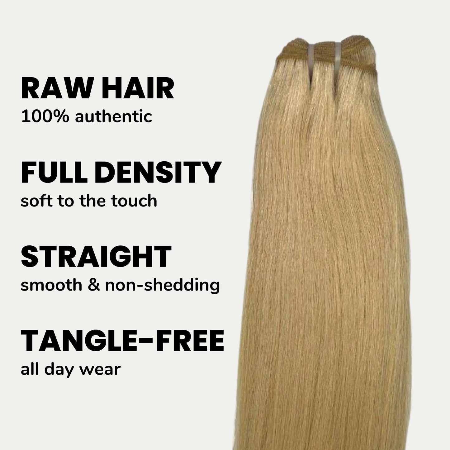 Raw Blonde Straight 100% Human Hair Bundles
