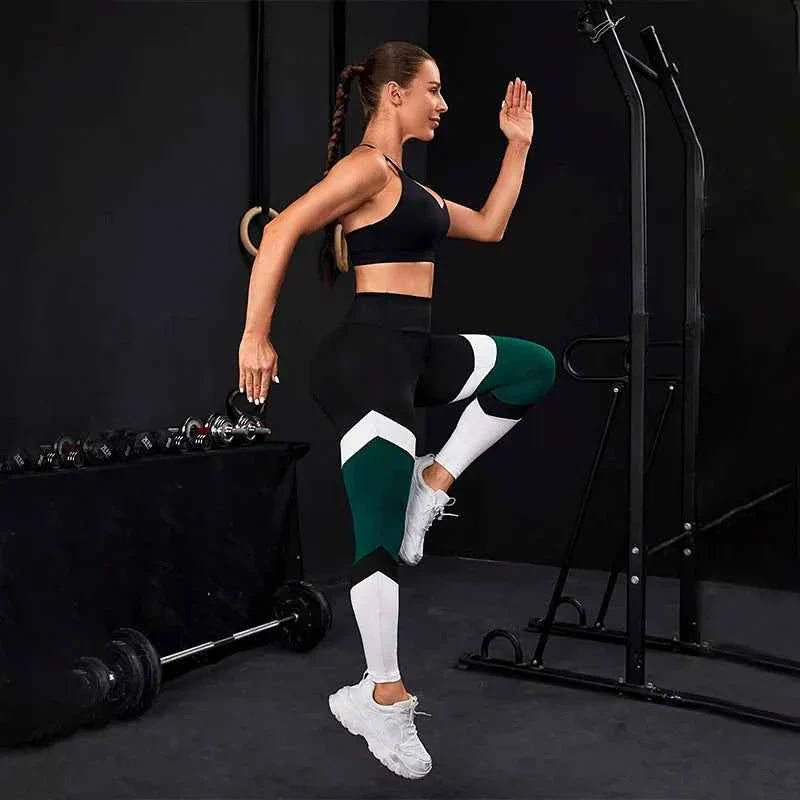 Colorblock High Waist Yoga Pants