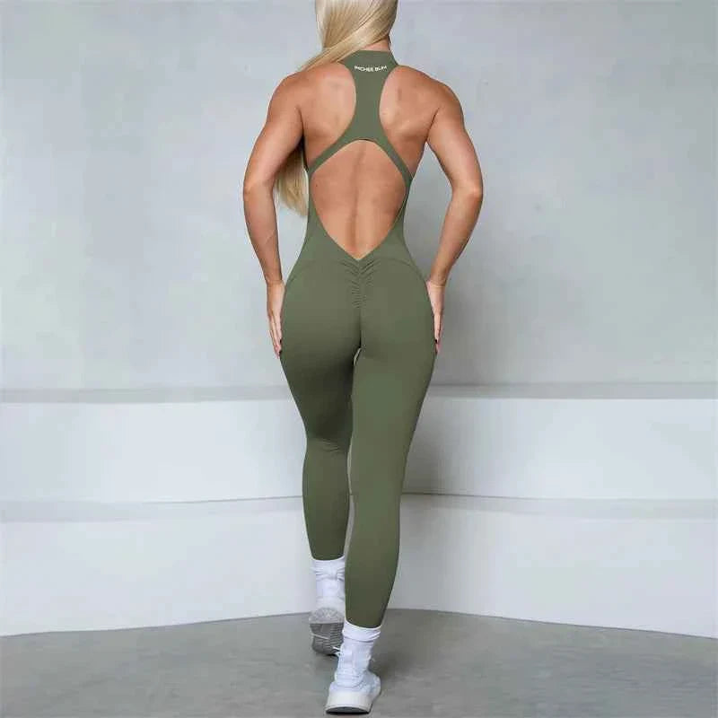 Women’s Sleeveless Zipper Jumpsuit