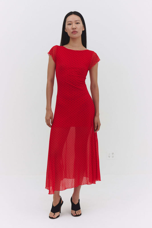 VALENTINA DRESS IN RED
