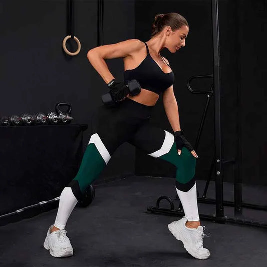 Colorblock High Waist Yoga Pants