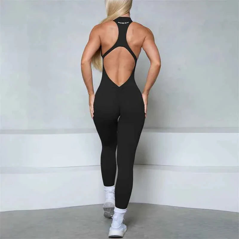 Women’s Sleeveless Zipper Jumpsuit