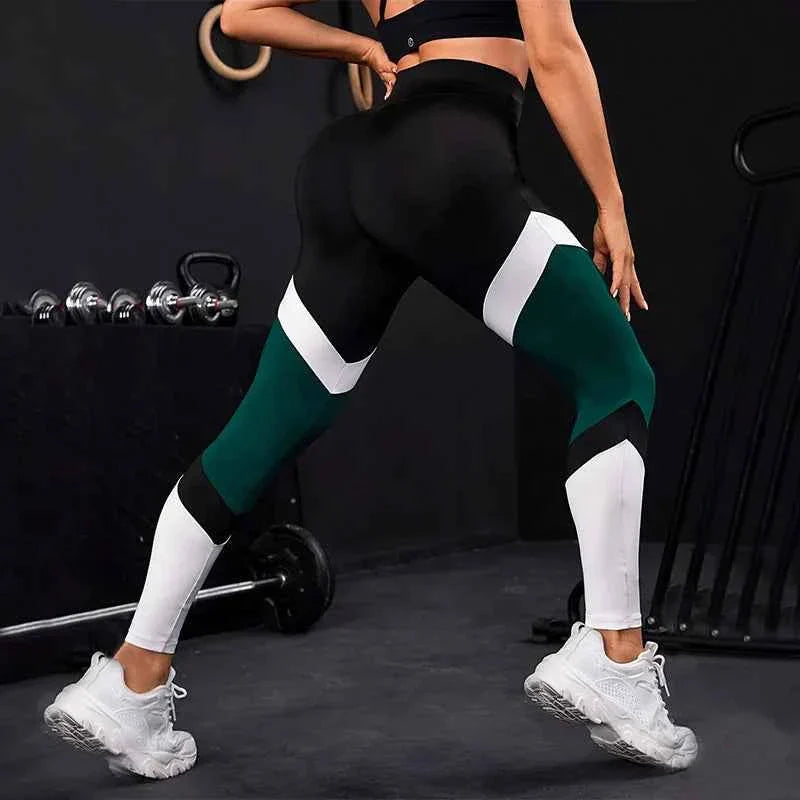 Colorblock High Waist Yoga Pants