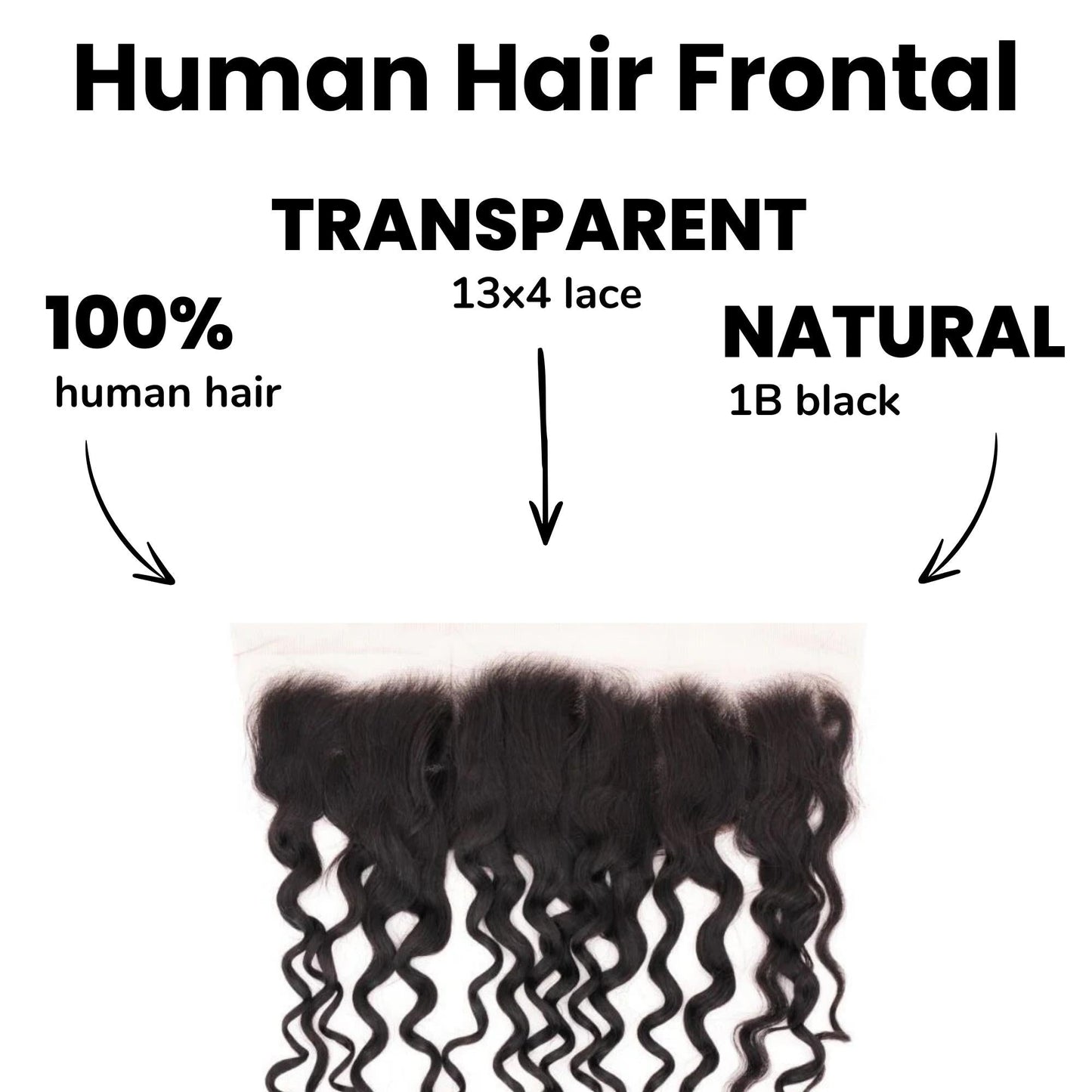 Spanish Wave 13x4 Transparent Lace Human Hair Frontal