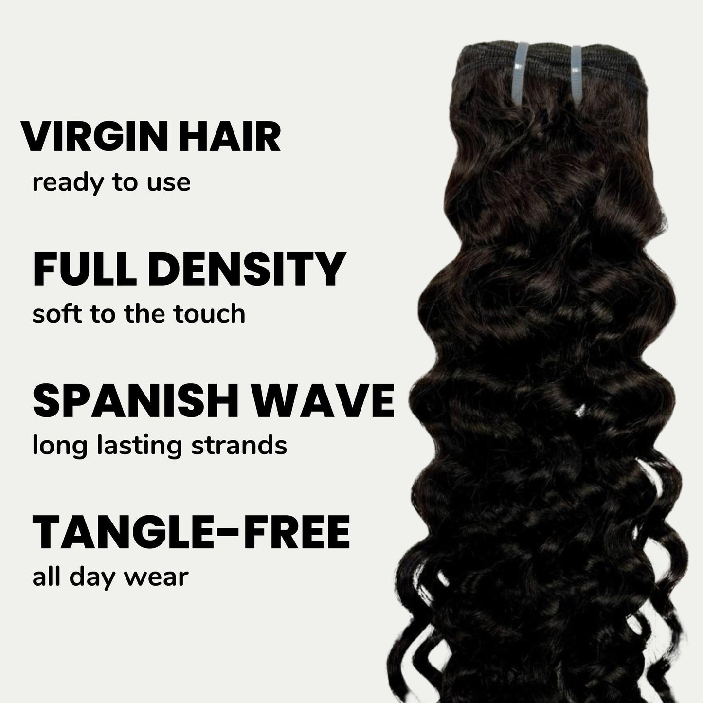 Spanish Wave 100% Human Hair Bundles