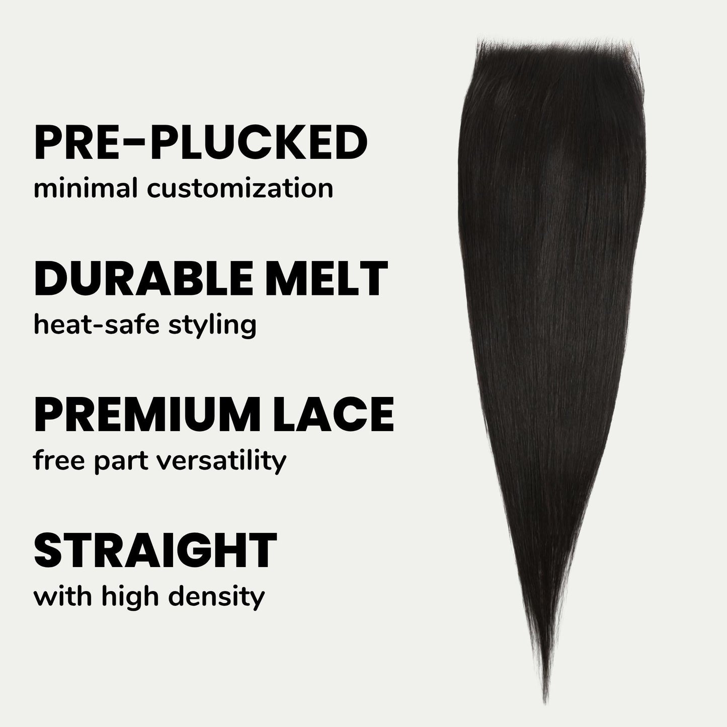 Straight 6x6 HD Lace Human Hair Closure