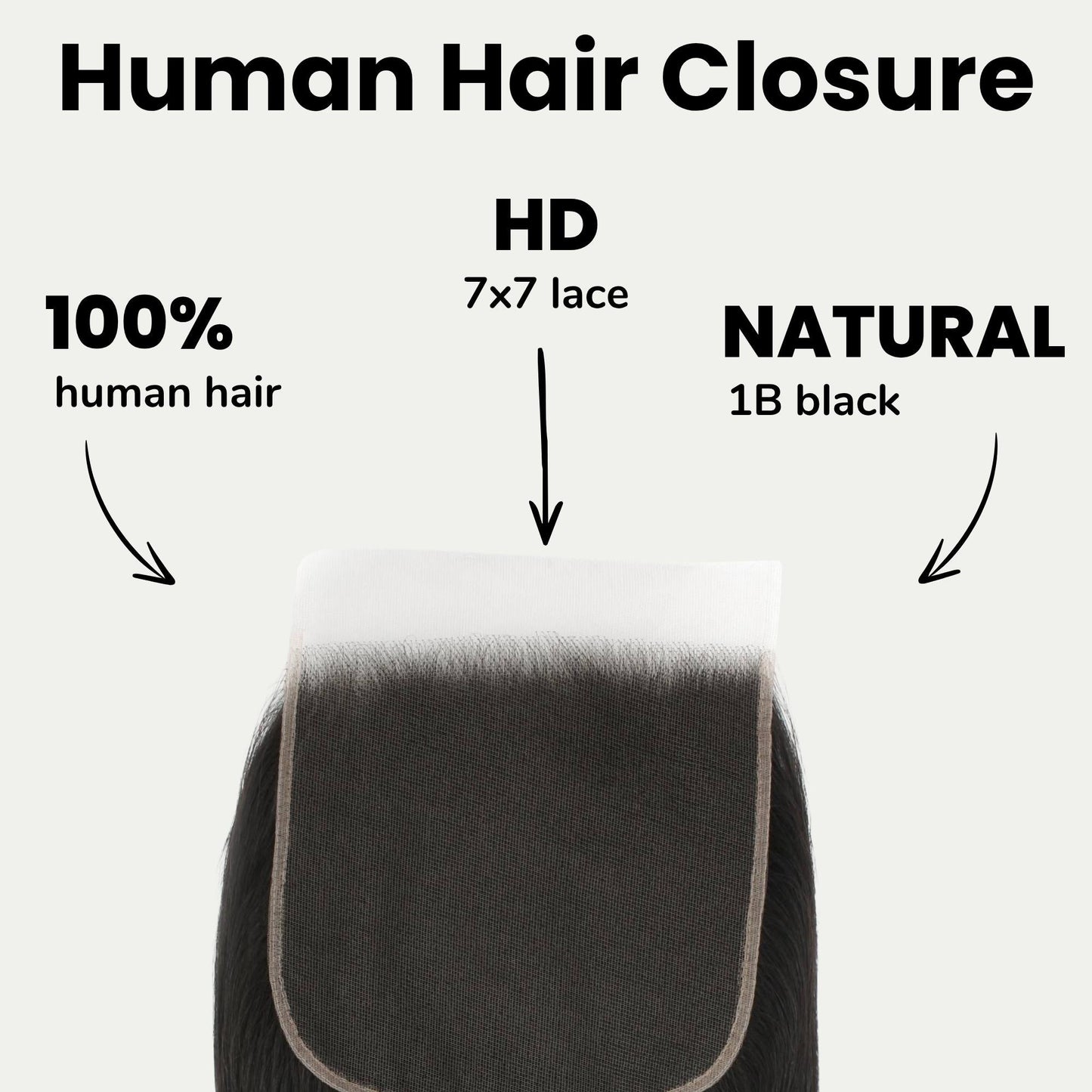 Straight 7x7 HD Lace Human Hair Closure