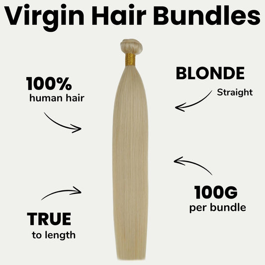 Straight Blonde 100% Human Hair Bundles