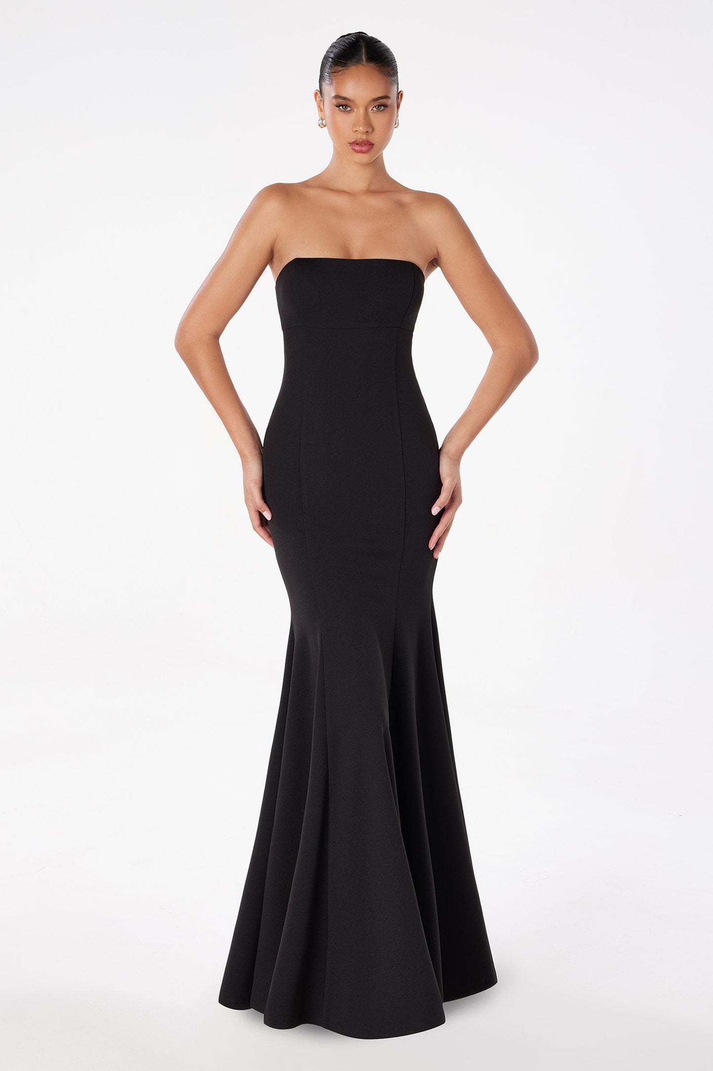 Astee Fitted Strapless Mermaid Gown