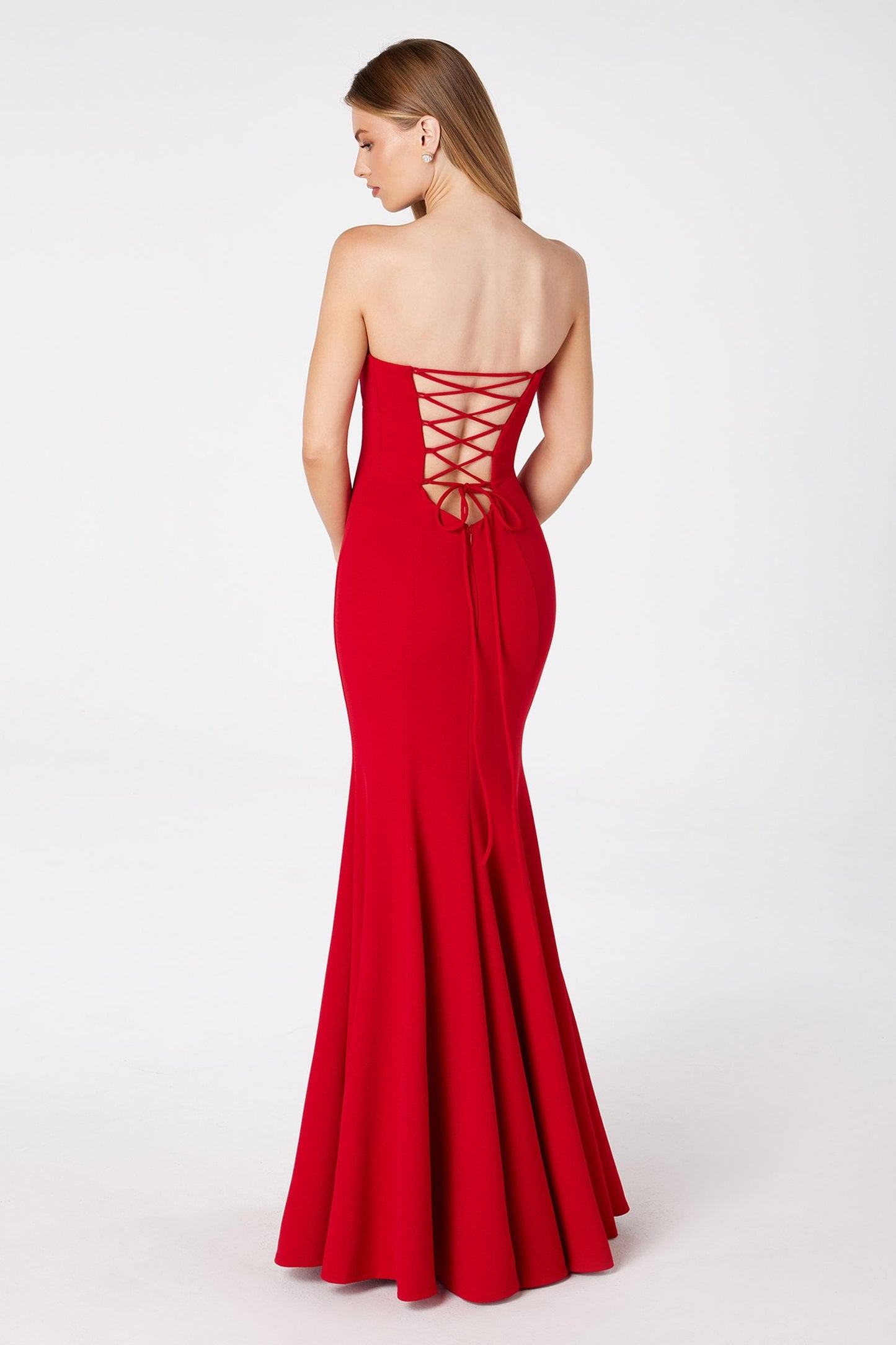 Astee Fitted Strapless Mermaid Gown