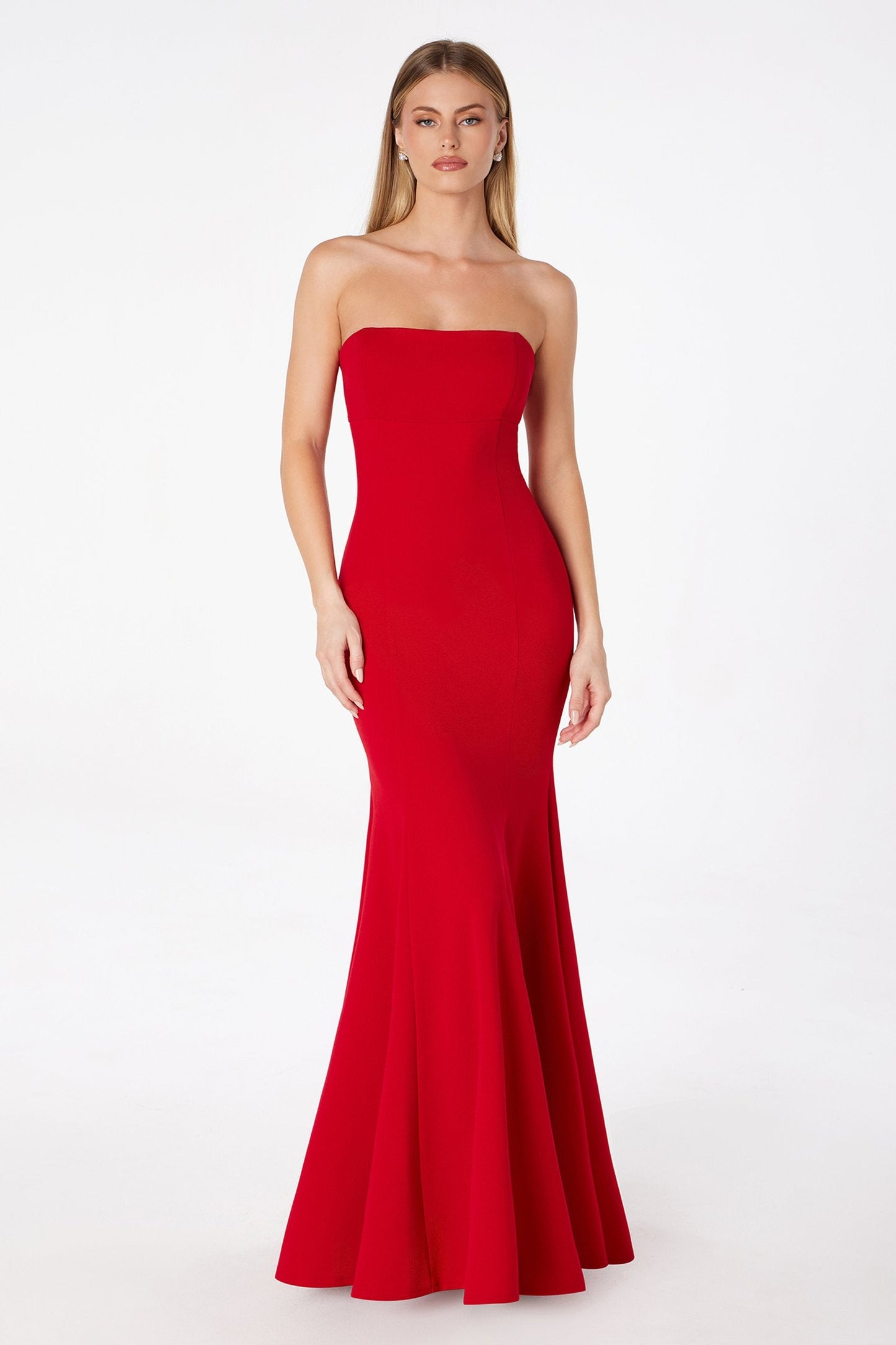 Astee Fitted Strapless Mermaid Gown