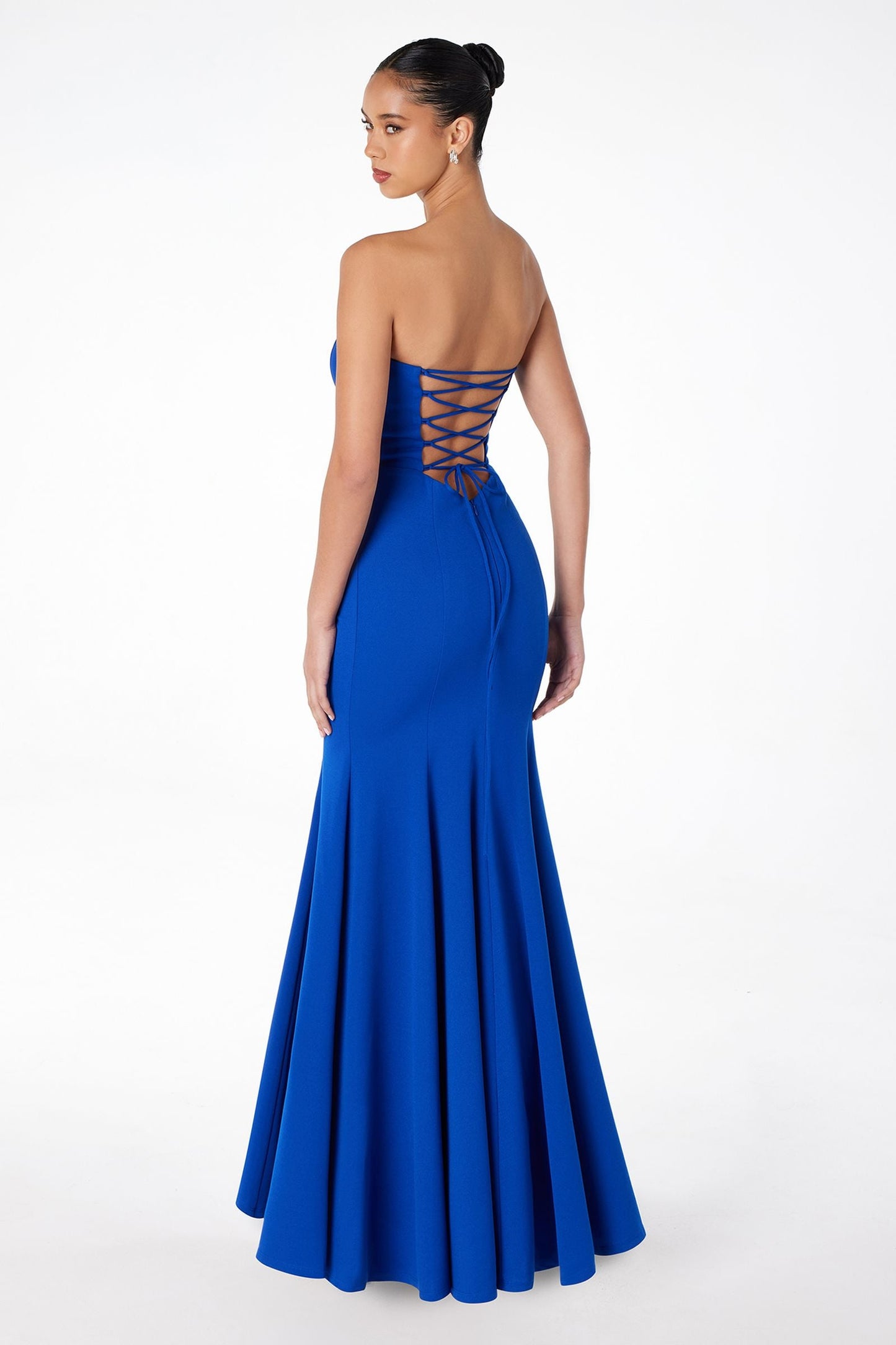 Astee Fitted Strapless Mermaid Gown