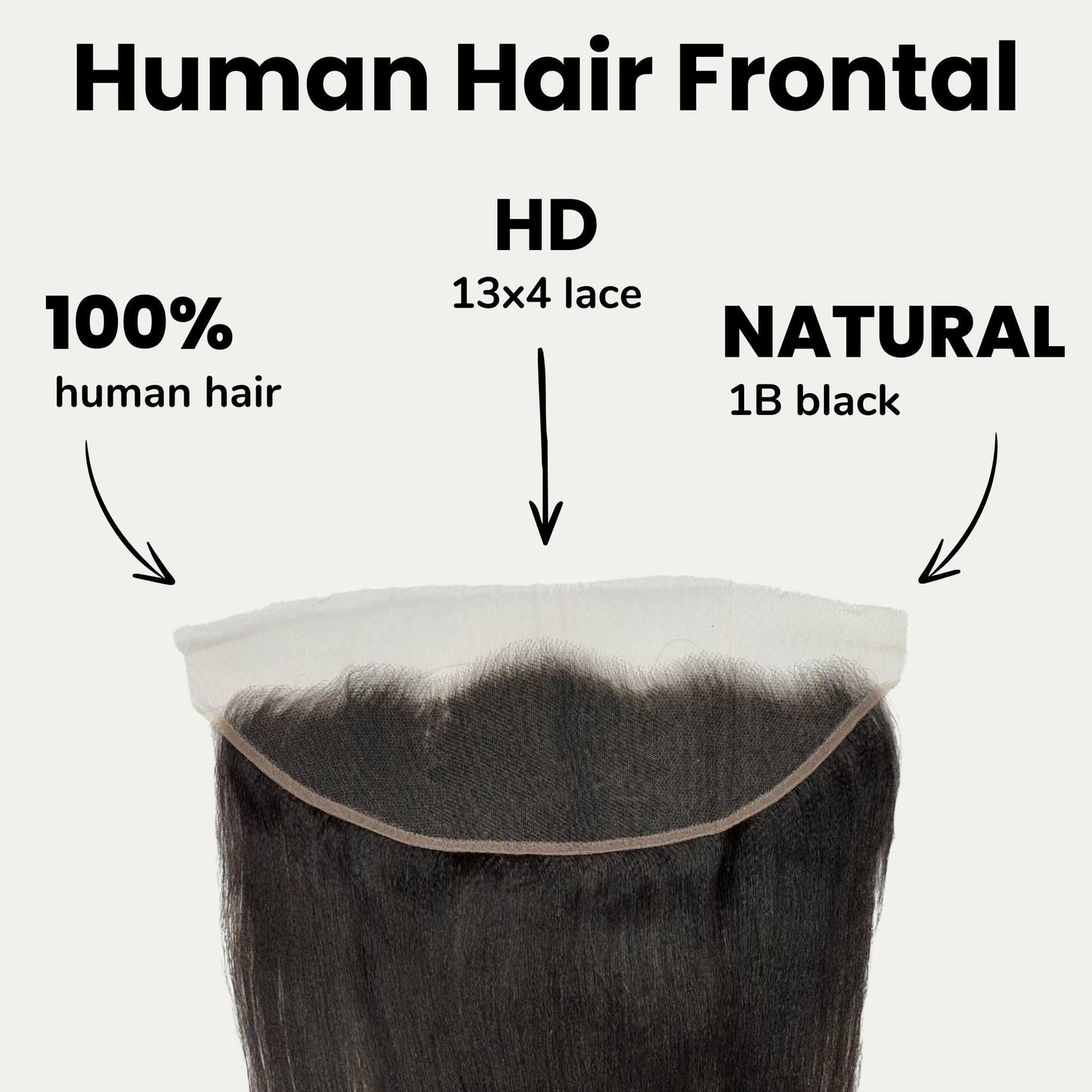 Yaki Straight 13x4 HD Lace Human Hair Frontal