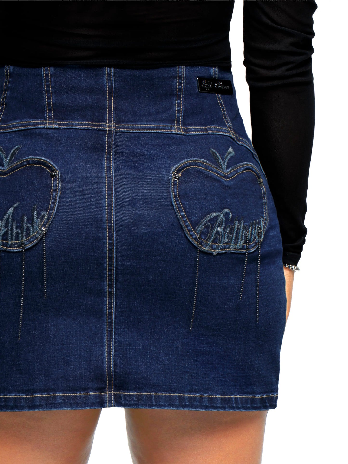 Apple Mini Skirt - Dark Wash