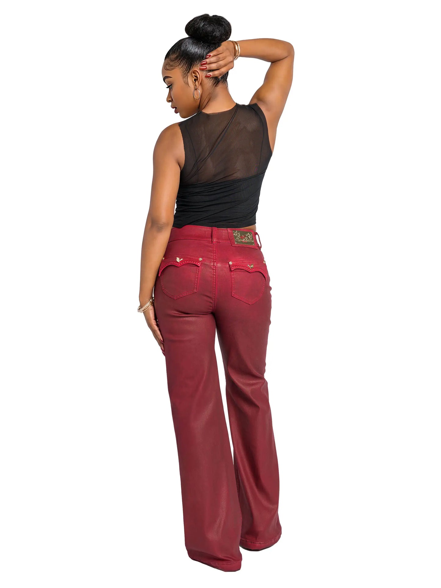 Low-Rise Wide-Leg Jean - Red Delicious