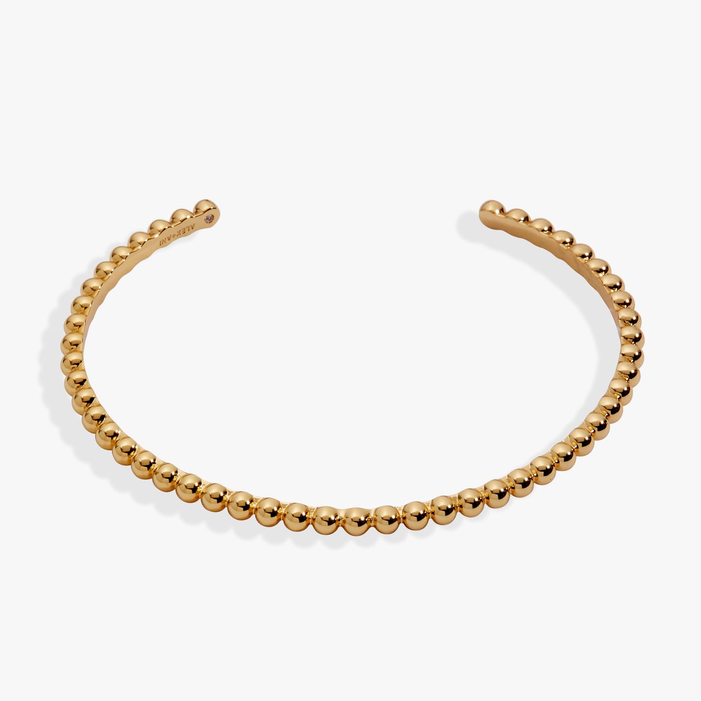 Gold Beaded Cuff Bracelet