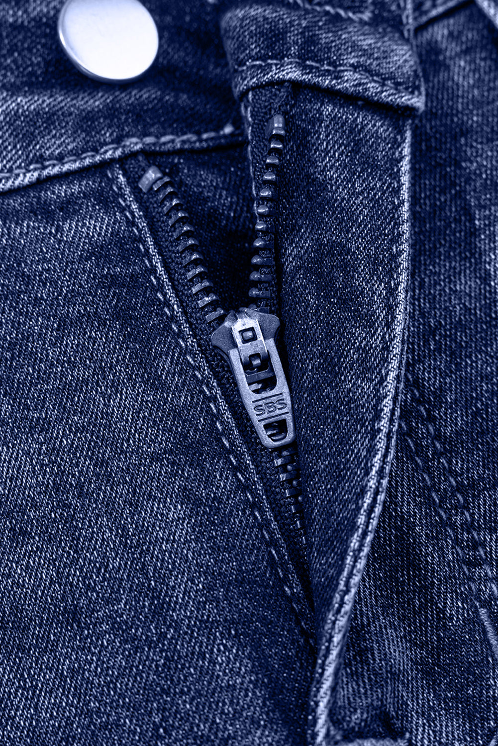 Jacy Cuffs Distressed Straight High Waist Jeans