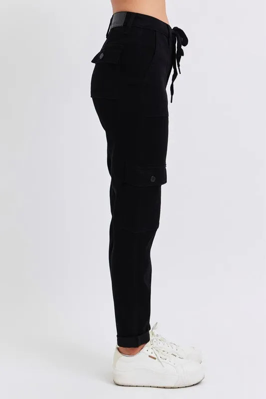 Judy Blue Full Size High Waist Cargo Cuffed Jogger